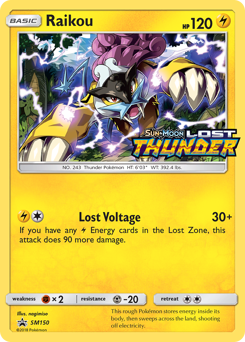 Raikou z edície SM Black Star Promos, karta č.SM150