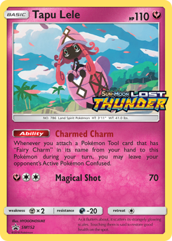 Tapu Lele z edície SM Black Star Promos, karta č.SM152