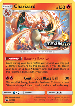 Charizard z edície SM Black Star Promos, karta č.SM158