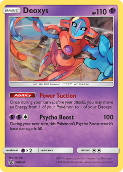 Deoxys z edície SM Black Star Promos, karta č.SM164