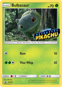 Bulbasaur z edície SM Black Star Promos, karta č.SM198