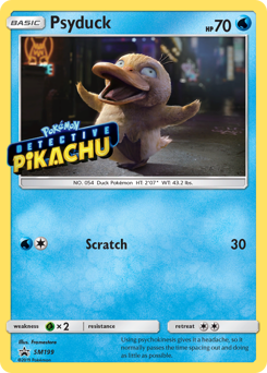 Psyduck z edície SM Black Star Promos, karta č.SM199