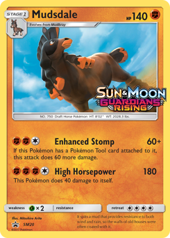Mudsdale z edície SM Black Star Promos, karta č.SM20
