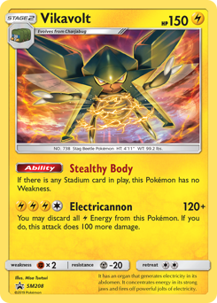 Vikavolt z edície SM Black Star Promos, karta č.SM208