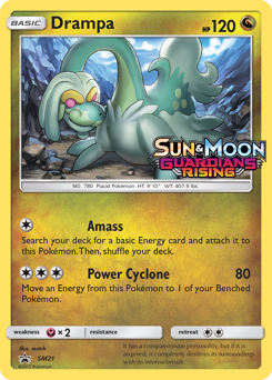 Drampa z edície SM Black Star Promos, karta č.SM21