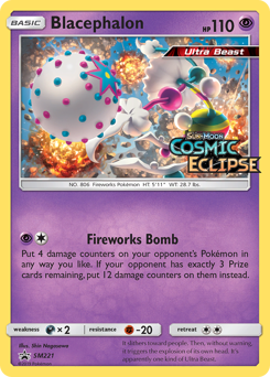 Blacephalon z edície SM Black Star Promos, karta č.SM221