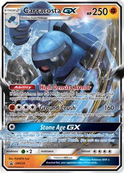 Carracosta-GX z edície SM Black Star Promos, karta č.SM239