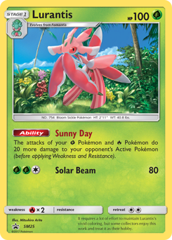 Lurantis z edície SM Black Star Promos, karta č.SM25