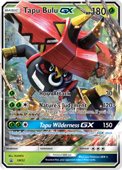 Tapu Bulu-GX z edície SM Black Star Promos, karta č.SM32