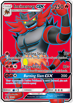 Incineroar-GX z edície SM Black Star Promos, karta č.SM38