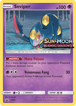 Seviper z edície SM Black Star Promos, karta č.SM46