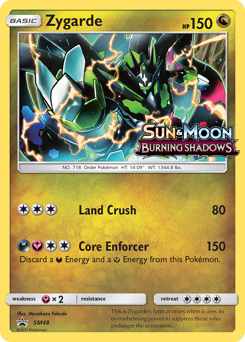 Zygarde z edície SM Black Star Promos, karta č.SM48