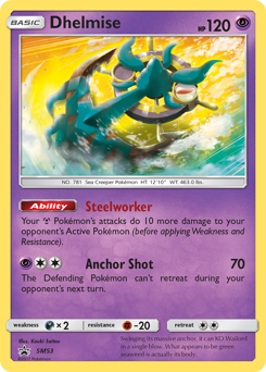 Dhelmise z edície SM Black Star Promos, karta č.SM53