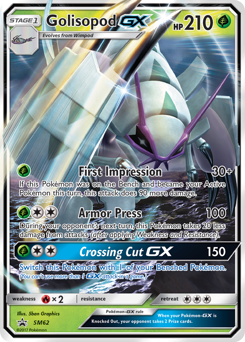 Golisopod-GX z edície SM Black Star Promos, karta č.SM62