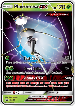 Pheromosa-GX z edície SM Black Star Promos, karta č.SM66
