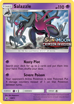 Salazzle z edície SM Black Star Promos, karta č.SM73