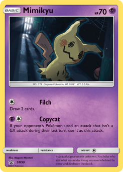 Mimikyu z edície SM Black Star Promos, karta č.SM99