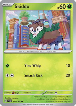 Skiddo z edície Scarlet & Violet, karta č.11