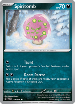 Spiritomb z edície Scarlet & Violet, karta č.129