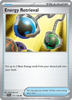 Energy Retrieval z edície Scarlet & Violet, karta č.171