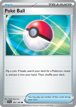 Poké Ball z edície Scarlet & Violet, karta č.185