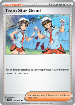 Team Star Grunt z edície Scarlet & Violet, karta č.195