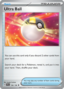 Ultra Ball z edície Scarlet & Violet, karta č.196