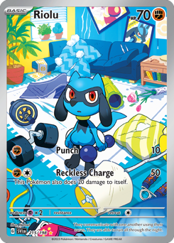 Riolu z edície Scarlet & Violet, karta č.215