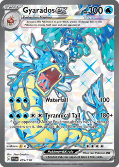 Gyarados ex z edície Scarlet & Violet, karta č.225
