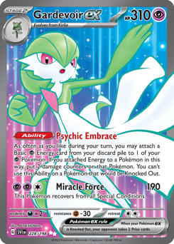 Gardevoir ex z edície Scarlet & Violet, karta č.228