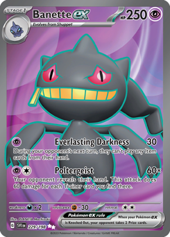 Banette ex z edície Scarlet & Violet, karta č.229