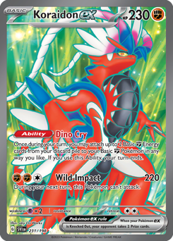 Koraidon ex z edície Scarlet & Violet, karta č.231