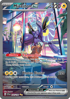 Miraidon ex z edície Scarlet & Violet, karta č.244
