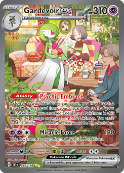 Gardevoir ex z edície Scarlet & Violet, karta č.245