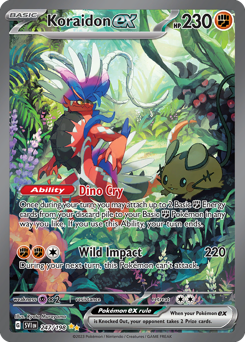 Koraidon ex z edície Scarlet & Violet, karta č.247