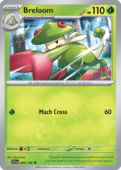 Breloom z edície Scarlet & Violet, karta č.4