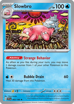 Slowbro z edície Scarlet & Violet, karta č.43