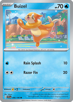 Buizel z edície Scarlet & Violet, karta č.46