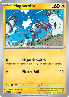 Magnemite z edície Scarlet & Violet, karta č.63