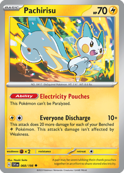 Pachirisu z edície Scarlet & Violet, karta č.68