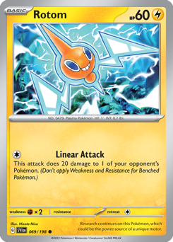 Rotom z edície Scarlet & Violet, karta č.69