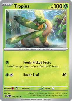Tropius z edície Scarlet & Violet, karta č.7