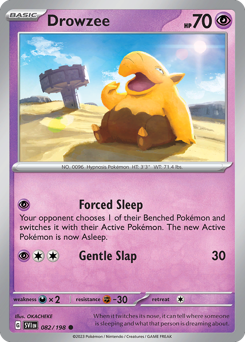 Drowzee z edície Scarlet & Violet, karta č.82