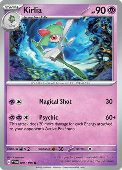Kirlia z edície Scarlet & Violet, karta č.85