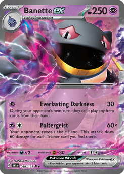 Banette ex z edície Scarlet & Violet, karta č.88