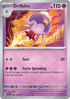Drifblim z edície Scarlet & Violet, karta č.90