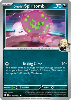 Cynthia's Spiritomb z edície Destined Rivals, karta č.129