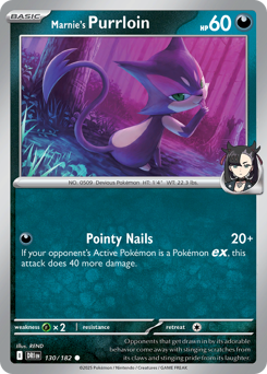 Marnie's Purrloin z edície Destined Rivals, karta č.130