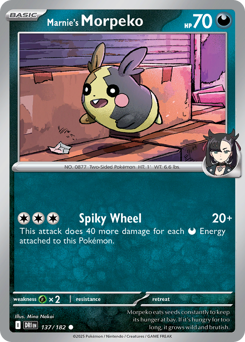 Marnie's Morpeko z edície Destined Rivals, karta č.137