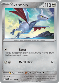 Skarmory z edície Destined Rivals, karta č.141